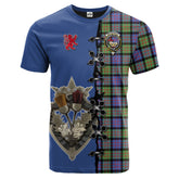 MacDonald Ancient Tartan T-shirt - Lion Rampant And Celtic Thistle Style